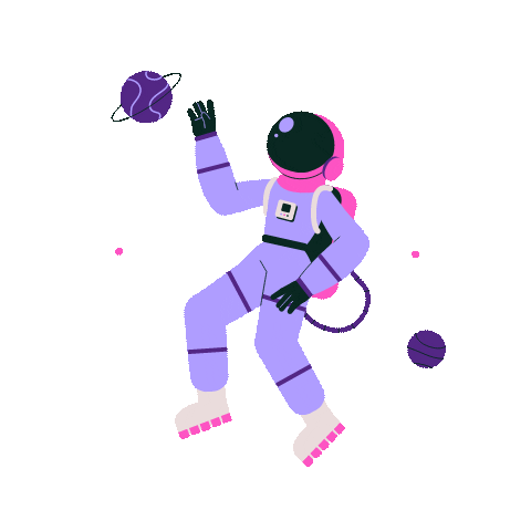 Astronaut on skates